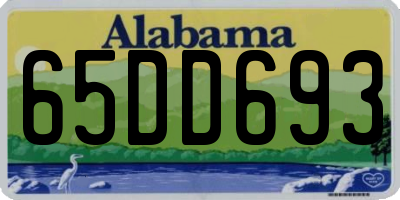 AL license plate 65DD693