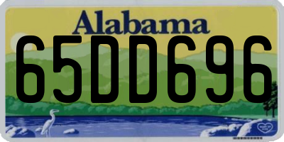 AL license plate 65DD696