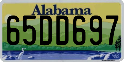 AL license plate 65DD697
