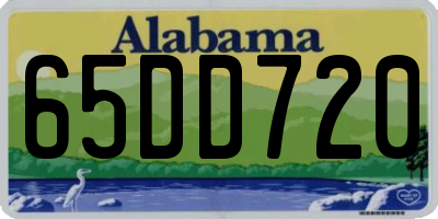 AL license plate 65DD720