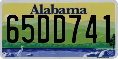 AL license plate 65DD741