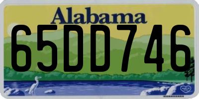 AL license plate 65DD746