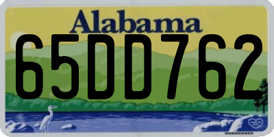 AL license plate 65DD762