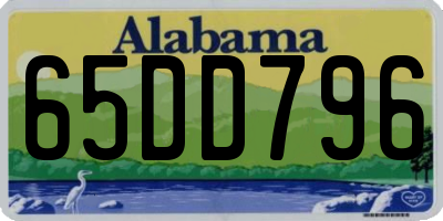 AL license plate 65DD796