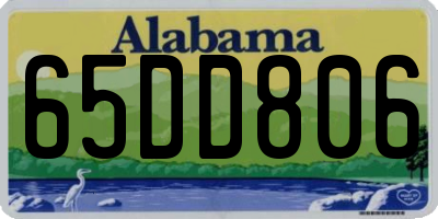 AL license plate 65DD806