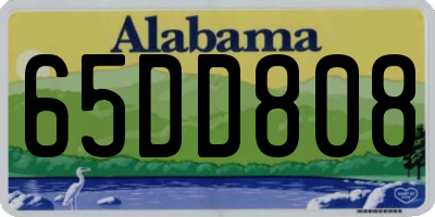 AL license plate 65DD808