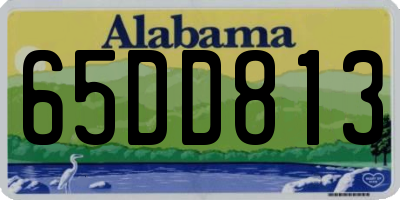 AL license plate 65DD813