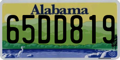 AL license plate 65DD819