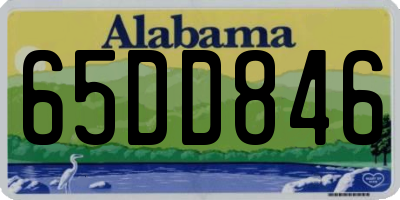 AL license plate 65DD846
