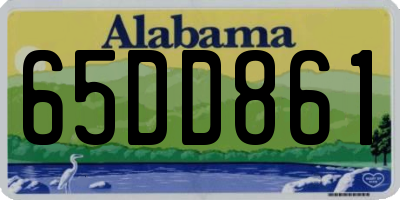 AL license plate 65DD861