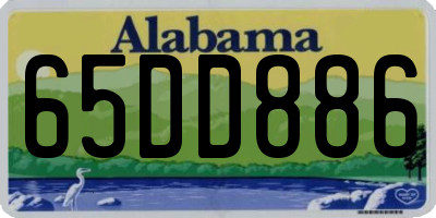 AL license plate 65DD886