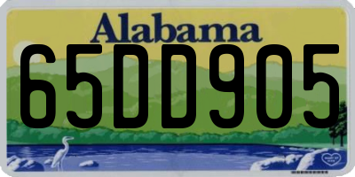 AL license plate 65DD905