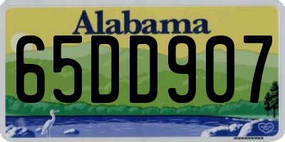 AL license plate 65DD907