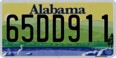 AL license plate 65DD911