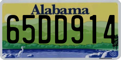 AL license plate 65DD914