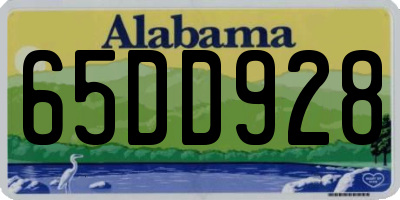 AL license plate 65DD928