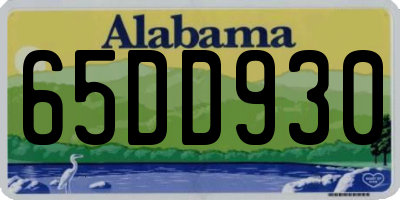 AL license plate 65DD930