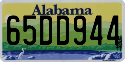 AL license plate 65DD944