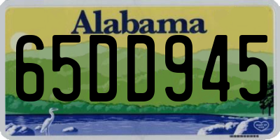 AL license plate 65DD945