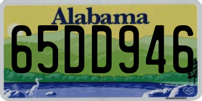 AL license plate 65DD946