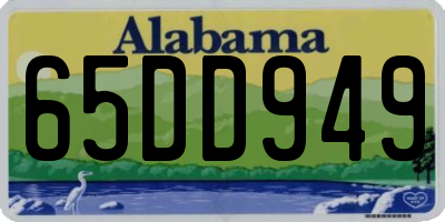 AL license plate 65DD949