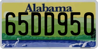 AL license plate 65DD950