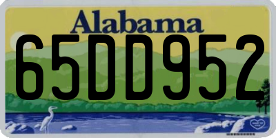 AL license plate 65DD952