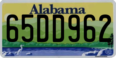 AL license plate 65DD962