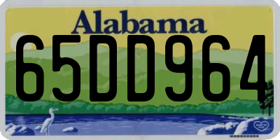 AL license plate 65DD964