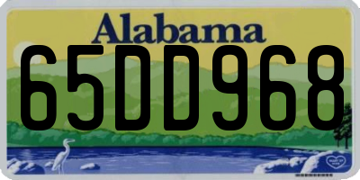 AL license plate 65DD968