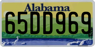 AL license plate 65DD969