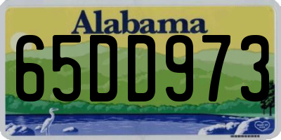 AL license plate 65DD973