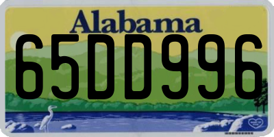 AL license plate 65DD996