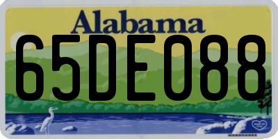 AL license plate 65DE088