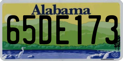AL license plate 65DE173