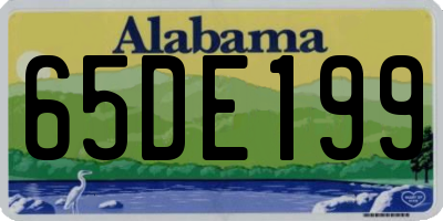 AL license plate 65DE199