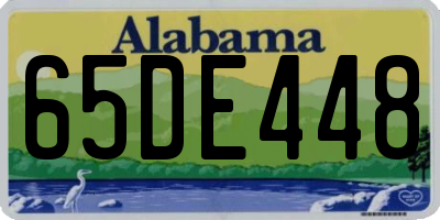 AL license plate 65DE448