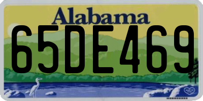 AL license plate 65DE469