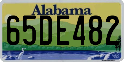 AL license plate 65DE482
