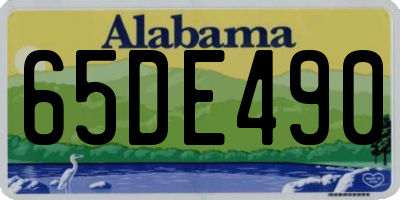 AL license plate 65DE490