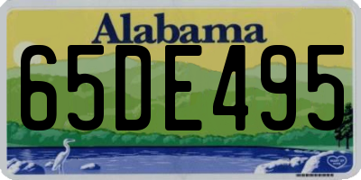 AL license plate 65DE495