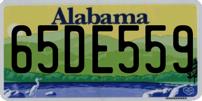 AL license plate 65DE559