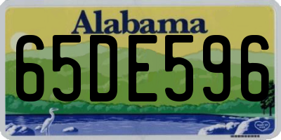 AL license plate 65DE596