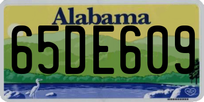 AL license plate 65DE609