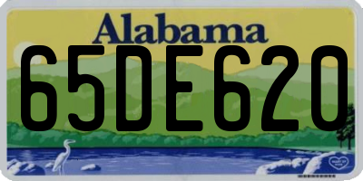 AL license plate 65DE620