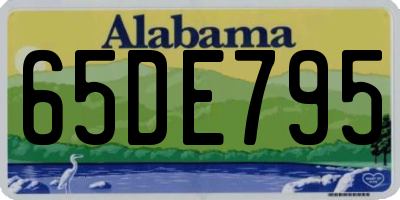 AL license plate 65DE795