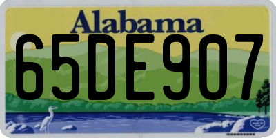 AL license plate 65DE907