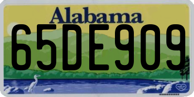 AL license plate 65DE909