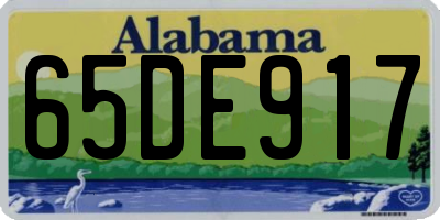 AL license plate 65DE917