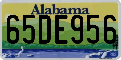 AL license plate 65DE956